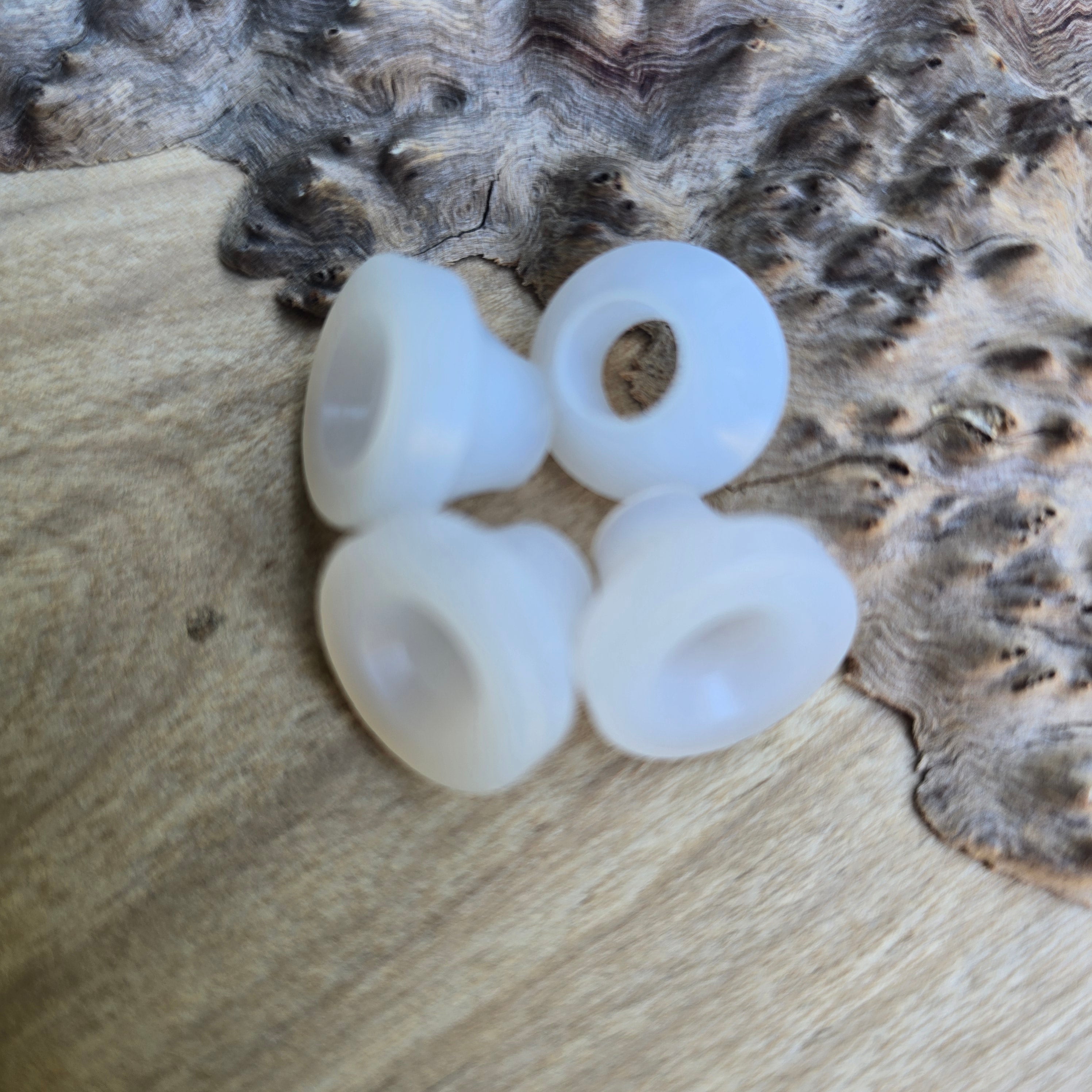 White Non-Stick Plastic Bushings (Set of 4)